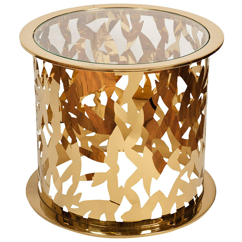 Приставной стол Dorieno Side Table Золотой Приставной стол Dorieno Side Table Золотой в Брянске | Loft Concept