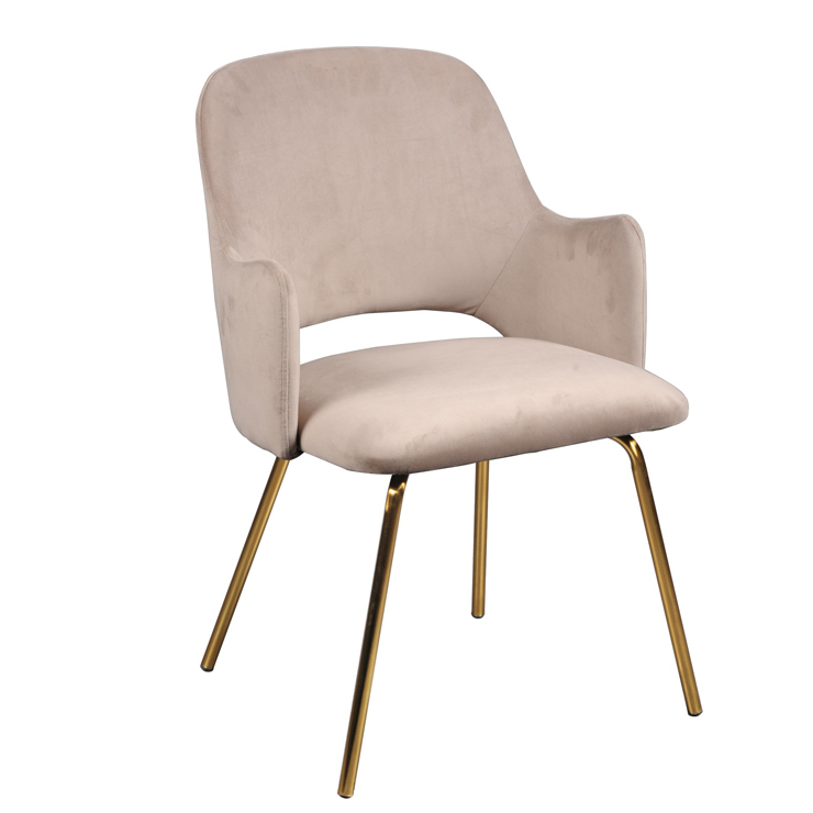 Стул Oppus Chair Бежево-серый Латунь в Брянске | Loft Concept 