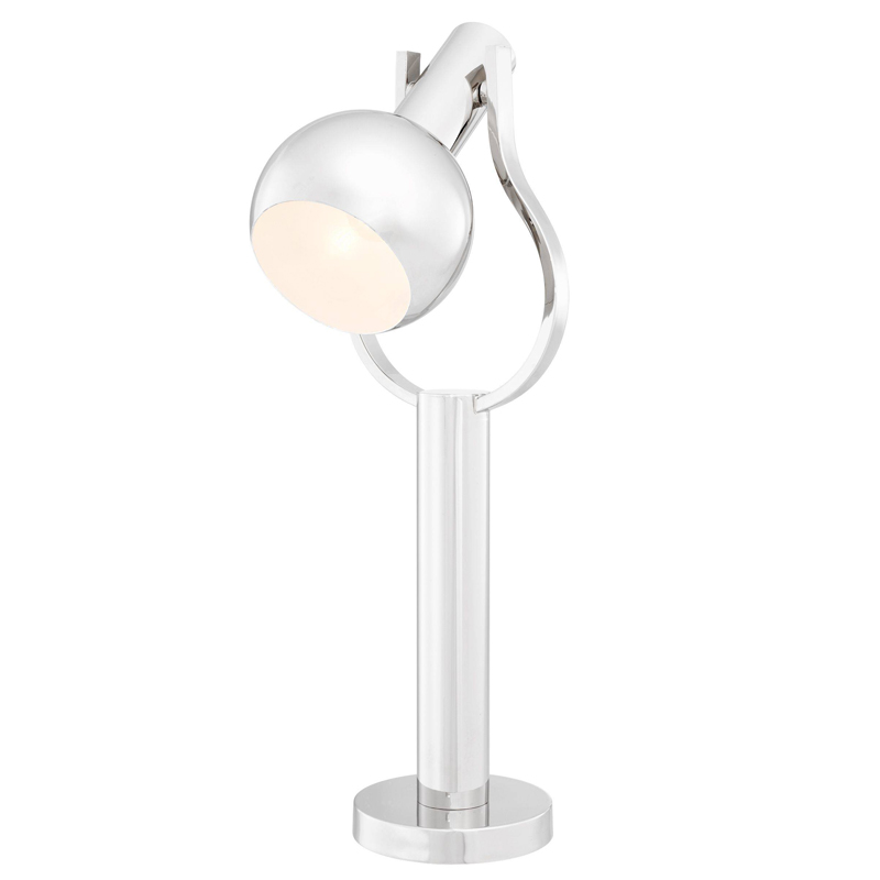 Настольная лампа Eichholtz Table Lamp Jaques Nickel Никель Настольная лампа Eichholtz Table Lamp Jaques Nickel Никель в Брянске | Loft Concept
