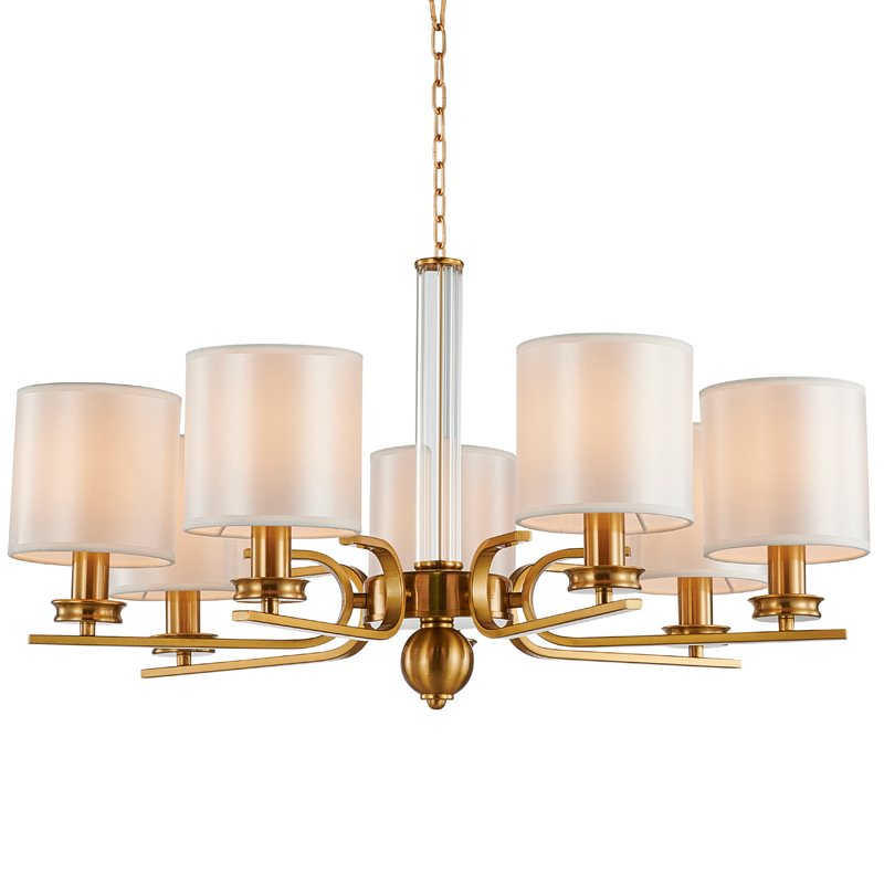 Люстра Armel Chandelier 70 Бронза Прозрачный Белый Люстра Armel Chandelier 70 Бронза Прозрачный Белый в Брянске | Loft Concept