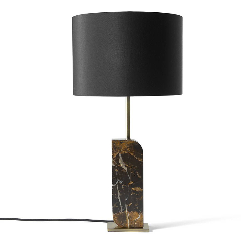 Настольная лампа Franca Marble Stand Черный Латунь Настольная лампа Franca Marble Stand Черный Латунь в Брянске | Loft Concept