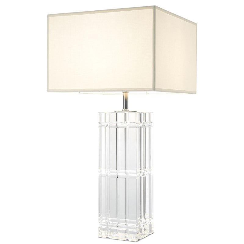 Настольная лампа Eichholtz Table Lamp Universal Прозрачный Белый Никель Настольная лампа Eichholtz Table Lamp Universal Прозрачный Белый Никель в Брянске | Loft Concept