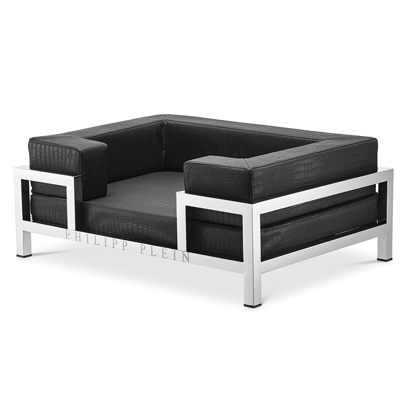 Лежанка для домашних животных Philipp Plein Dogbed High Conic Limited L Черный Серебряный Лежанка для домашних животных Philipp Plein Dogbed High Conic Limited L Черный Серебряный в Брянске | Loft Concept