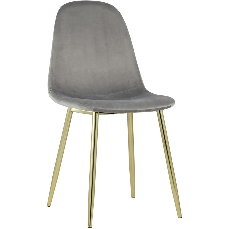 Стул Archie Chair Серый велюр Золотые ножки Серый Золотой Стул Archie Chair Серый велюр Золотые ножки Серый Золотой в Брянске | Loft Concept