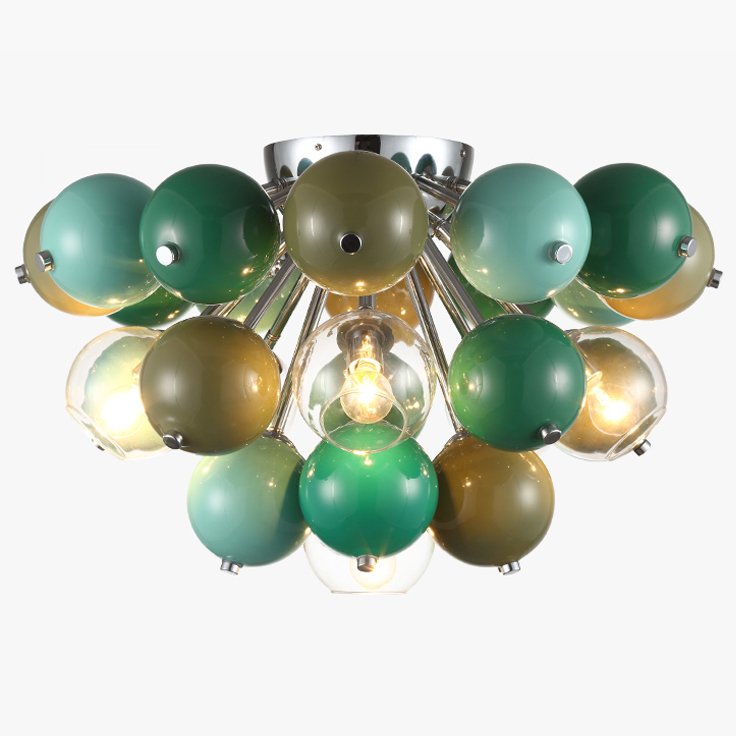 Потолочная люстра Green Ceads Ceiling lamp Зеленый Оливковый Потолочная люстра Green Ceads Ceiling lamp Зеленый Оливковый в Брянске | Loft Concept
