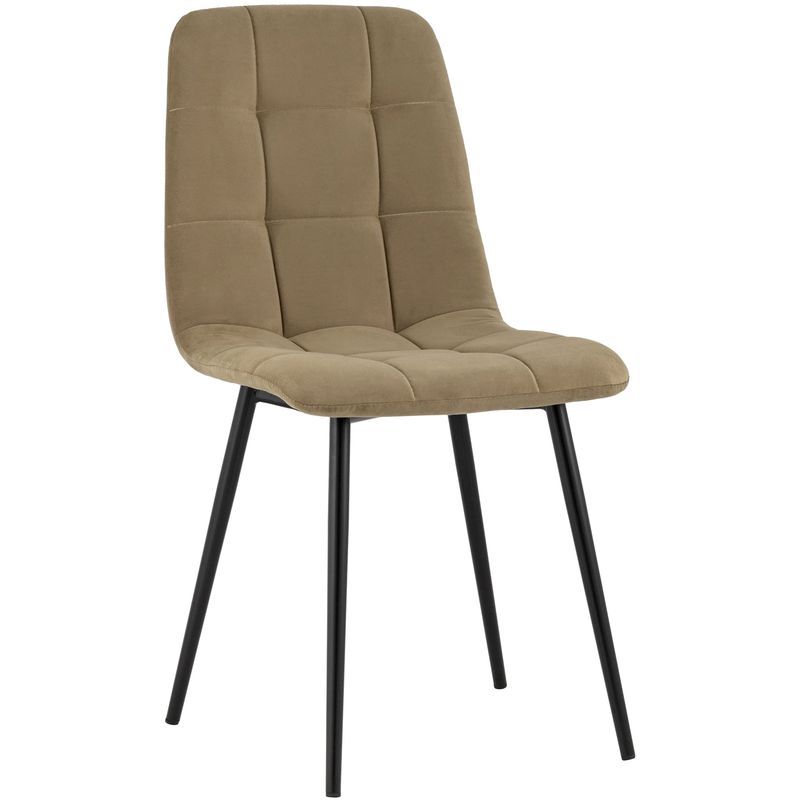 Стул NANCY S-2 Chair Коричневый Велюр Коричневый Черный Стул NANCY S-2 Chair Коричневый Велюр Коричневый Черный в Брянске | Loft Concept