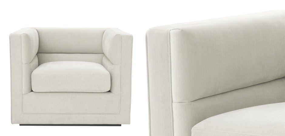 Кресло Eichholtz Сhair Adonia Pebble grey Кресло Eichholtz Сhair Adonia Pebble grey - Loft-Concept в Брянске