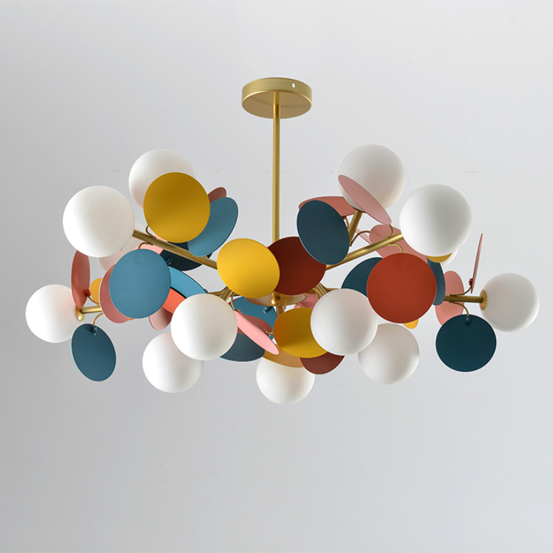 Люстра MATISSE Chandelier multicolor Золотой Белый Мульти Люстра MATISSE Chandelier multicolor Золотой Белый Мульти в Брянске | Loft Concept