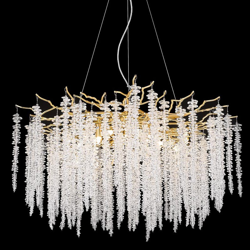 Люстра Diana Rain Gold Золотой Люстра Diana Rain Gold Золотой в Брянске | Loft Concept