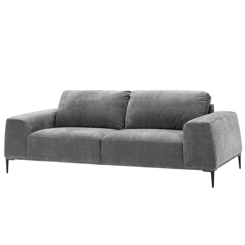 Диван Eichholtz Sofa Montado grey Серый Черный Диван Eichholtz Sofa Montado grey Серый Черный в Брянске | Loft Concept