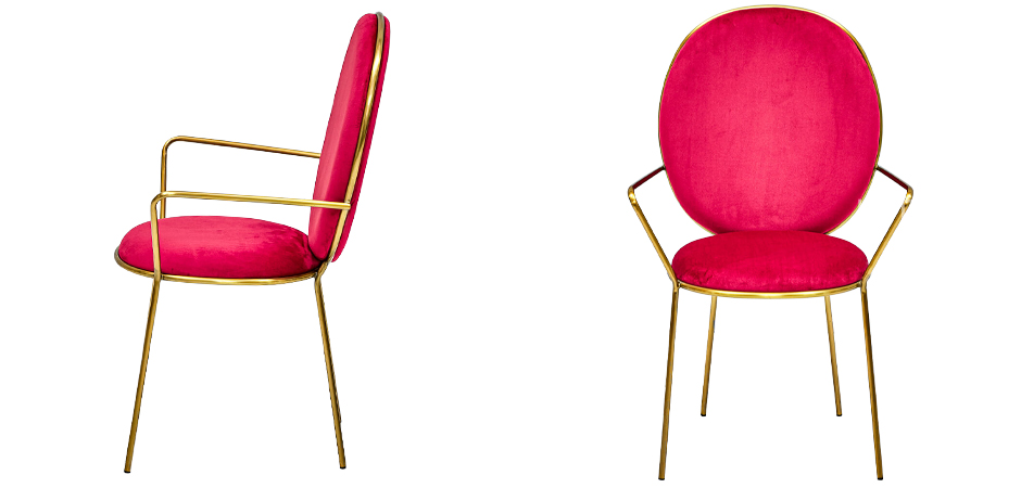 Стул с подлокотниками STAY Chair Fuchsia Стул с подлокотниками STAY Chair Fuchsia - Loft-Concept в Брянске