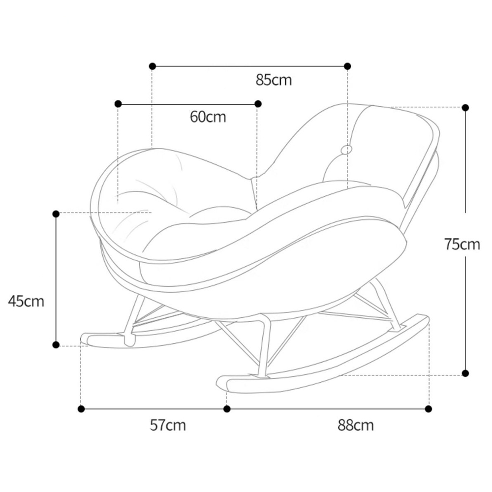 Кресло-качалка для отдыха Rocking Soft Chair в Брянске