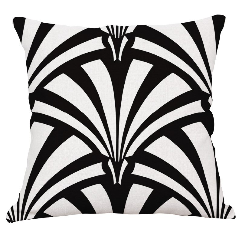 Декоративная подушка Black and White Pattern #2 Черно-белый Декоративная подушка Black and White Pattern #2 Черно-белый в Брянске | Loft Concept