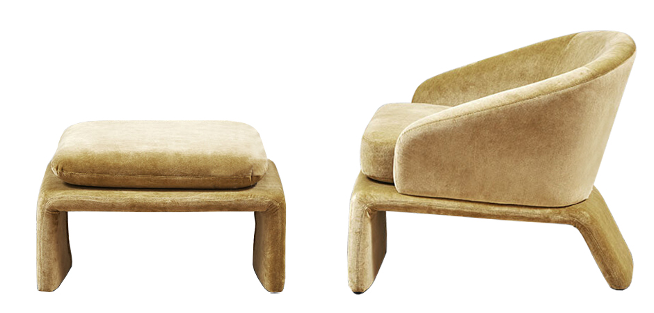 Кресло и пуф Connor Armchair Кресло и пуф Connor Armchair - Loft-Concept в Брянске