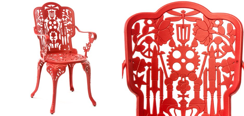 Стул Seletti Industry Collection ALUMINIUM ARMCHAIR – RED Стул Seletti Industry Collection ALUMINIUM ARMCHAIR – RED - Loft-Concept в Брянске