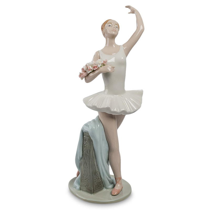 Статуэтка фарфоровая Прима-балерина Charming Statuette Белый Розовый Серо-голубой Бежевый Серый Статуэтка фарфоровая Прима-балерина Charming Statuette Белый Розовый Серо-голубой Бежевый Серый в Брянске | Loft Concept
