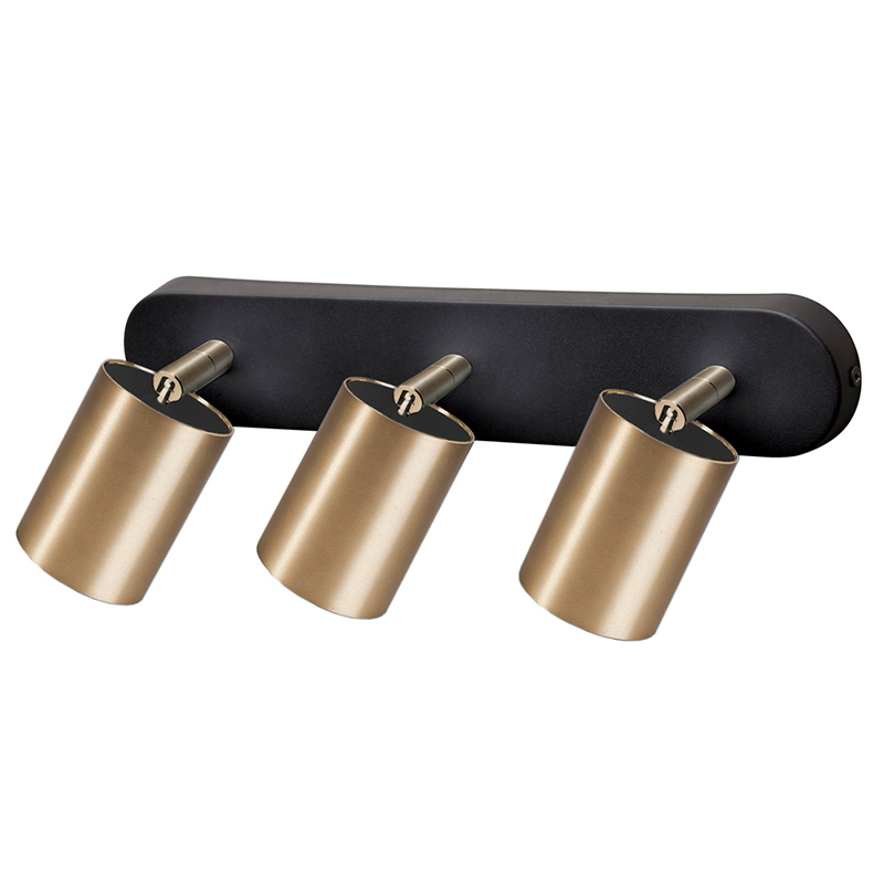 Бра Celis Spot Wall Lamp Trio brass Черный Латунь Бра Celis Spot Wall Lamp Trio brass Черный Латунь в Брянске | Loft Concept