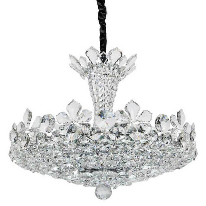 Люстра Griselda Crystal Chandelier 62 Хром Прозрачный Люстра Griselda Crystal Chandelier 62 Хром Прозрачный в Брянске | Loft Concept