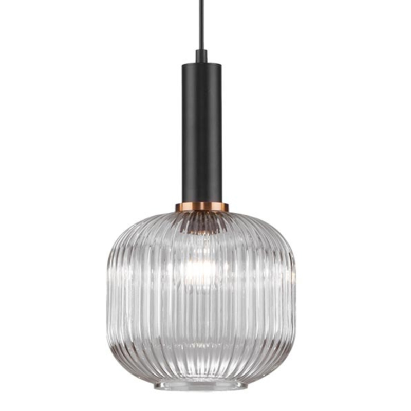 Светильник Ferm Living chinese lantern Сlear III Прозрачное Стекло Черный в Брянске | Loft Concept 