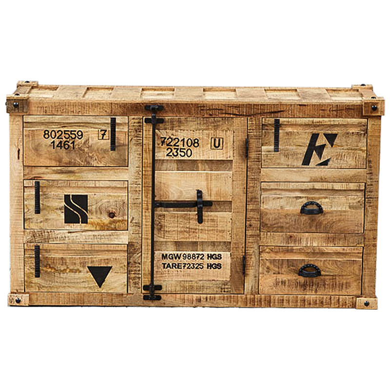Комод деревянный в стиле Лофт Wooden Loft Box Commode Древесина Комод деревянный в стиле Лофт Wooden Loft Box Commode Древесина в Брянске | Loft Concept