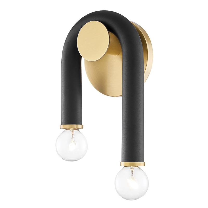 Бра Paulson floppy wall sconce gold Черный Золотой Бра Paulson floppy wall sconce gold Черный Золотой в Брянске | Loft Concept