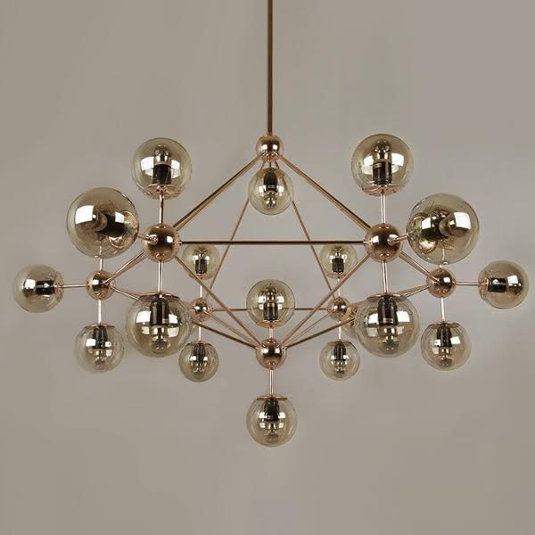 Люстра Modo Chandelier Gold Золотой в Брянске | Loft Concept 