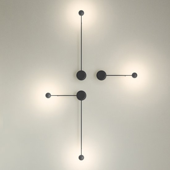 Бра Pin Wall Light black Белый Бра Pin Wall Light black Белый в Брянске | Loft Concept