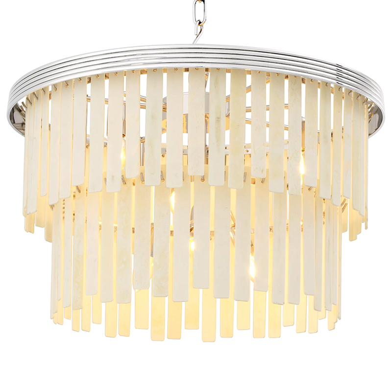 Люстра Eichholtz Chandelier Arizona S Nickel ivory ( слоновая кость ) Никель Люстра Eichholtz Chandelier Arizona S Nickel ivory ( слоновая кость ) Никель в Брянске | Loft Concept