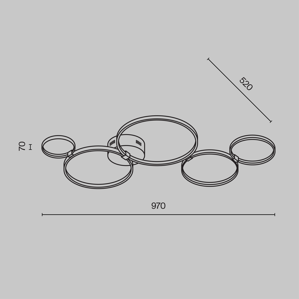 Потолочный светильник Olympia 3000-4000К 43Вт в Брянске