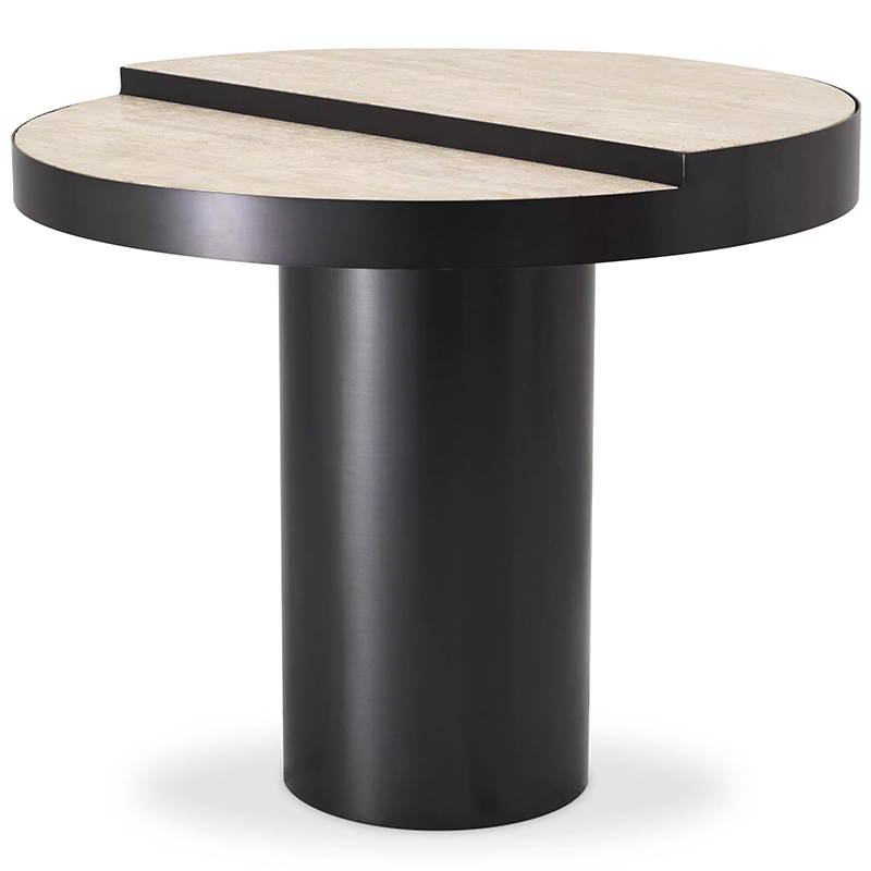 Приставной столик Eichholtz Side Table Excelsior Черный Песочный Приставной столик Eichholtz Side Table Excelsior Черный Песочный в Брянске | Loft Concept