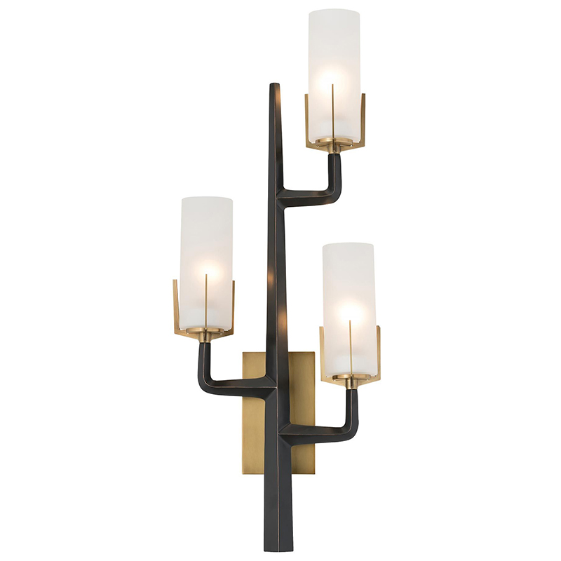 Бра Arteriors GRIFFIN SCONCE Черный Латунь Белый Бра Arteriors GRIFFIN SCONCE Черный Латунь Белый в Брянске | Loft Concept