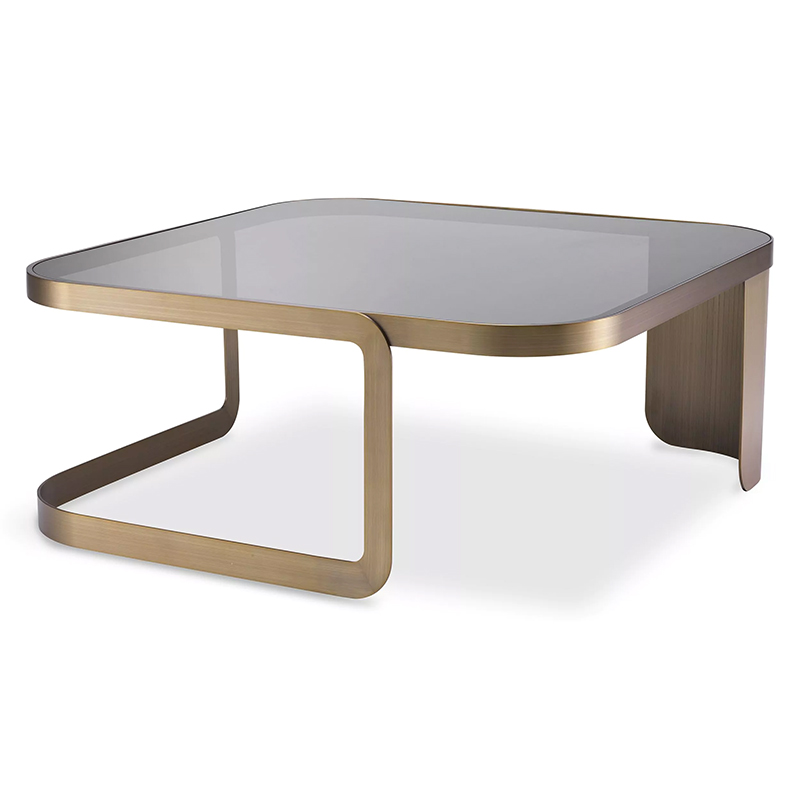 Кофейный стол Eichholtz Coffee Table Numa Стекло Смок Латунь Кофейный стол Eichholtz Coffee Table Numa Стекло Смок Латунь в Брянске | Loft Concept