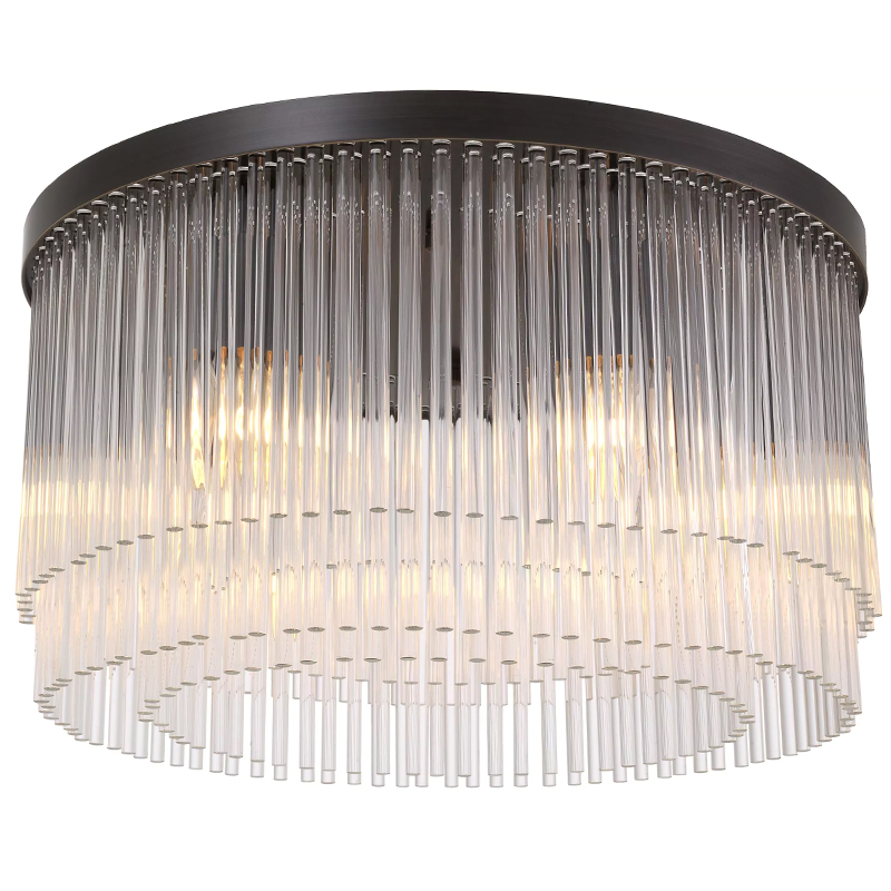 Потолочный светильник Eichholtz Ceiling Lamp Hector Bronze Прозрачное Стекло Темная бронза Потолочный светильник Eichholtz Ceiling Lamp Hector Bronze Прозрачное Стекло Темная бронза в Брянске | Loft Concept