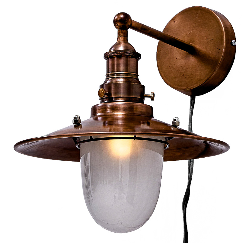 Бра Lantern Loft Sconces Белый Винтажная Медь Бра Lantern Loft Sconces Белый Винтажная Медь в Брянске | Loft Concept