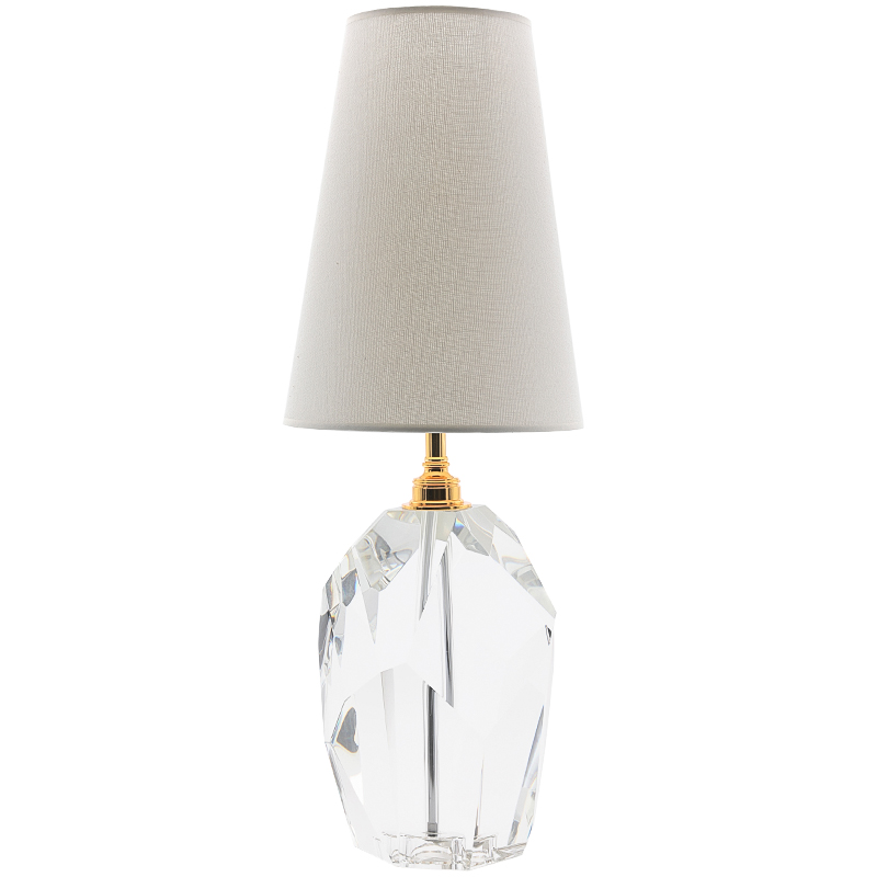 Настольная лампа Crystal table Lamp Прозрачный Белый Настольная лампа Crystal table Lamp Прозрачный Белый в Брянске | Loft Concept