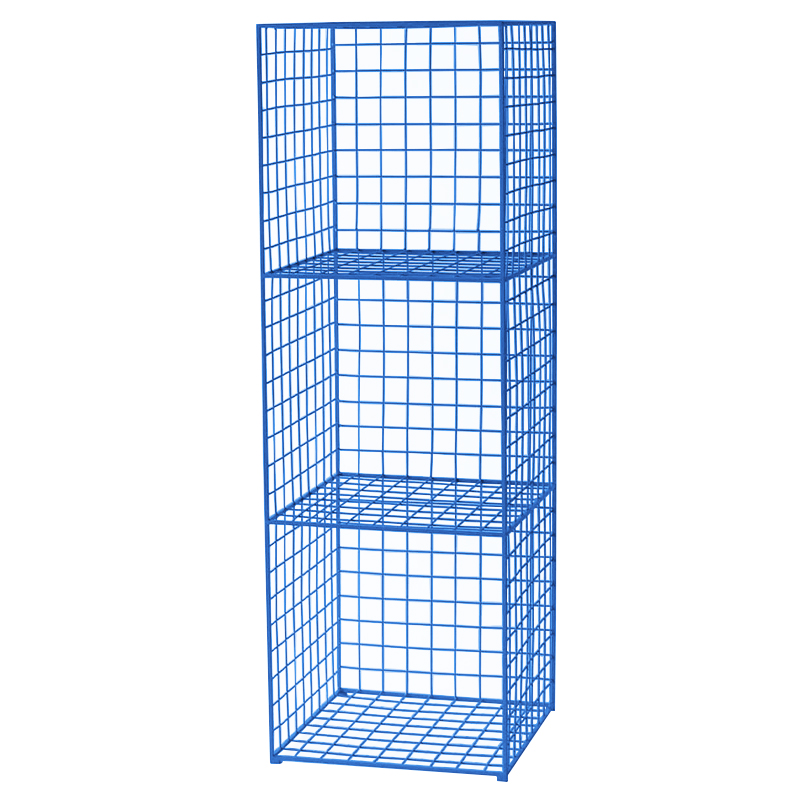 Стеллаж Carney Blue Industrial Metal Rust Rack Синий Стеллаж Carney Blue Industrial Metal Rust Rack Синий в Брянске | Loft Concept
