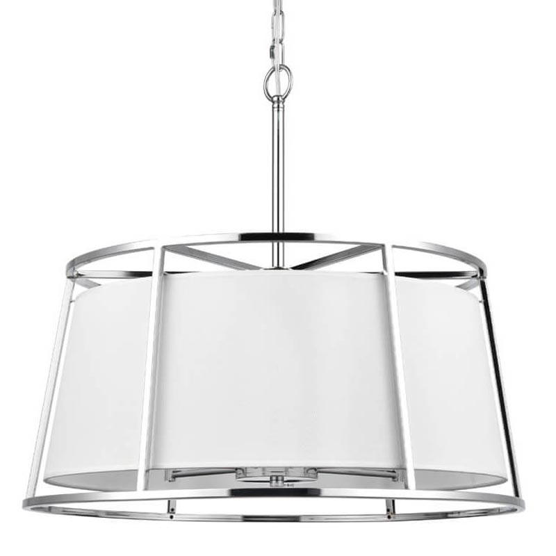 Люстра Alexis Chandelier 60 Хром Белый Люстра Alexis Chandelier 60 Хром Белый в Брянске | Loft Concept