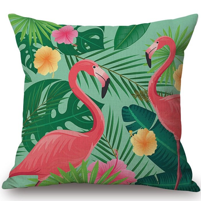 Декоративная подушка Pink Flamingo #16  в Брянске | Loft Concept 