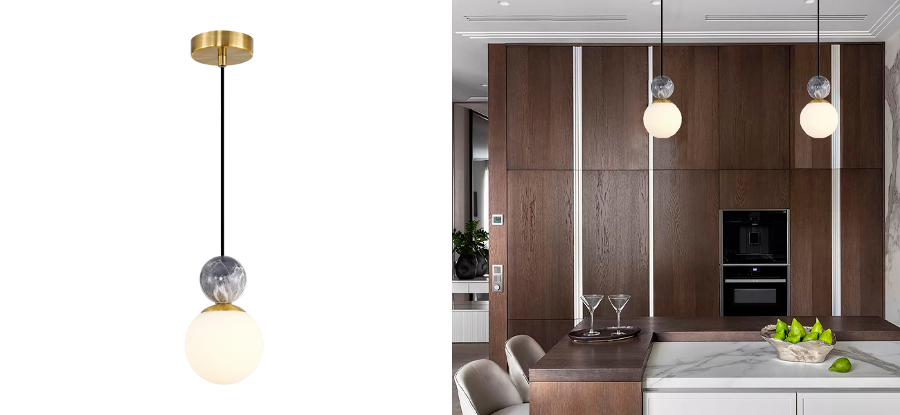 Подвесной светильник Black Marble Decor  - фото