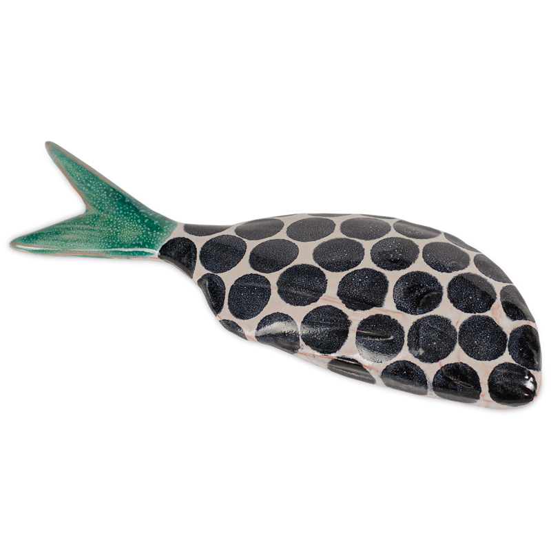 Статуэтка Abstract Fish Черно-белый Бирюзовый Статуэтка Abstract Fish Черно-белый Бирюзовый в Брянске | Loft Concept
