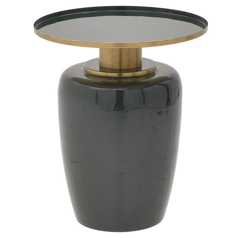 Круглый металлический приставной стол Calem Side Table Olive Золотой Оливковый Круглый металлический приставной стол Calem Side Table Olive Золотой Оливковый в Брянске | Loft Concept
