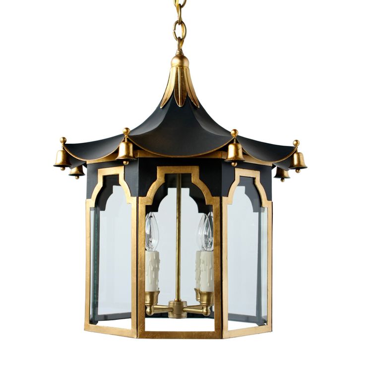 Люстра Pendant Lamp Chinese Pagoda Черный Золотой Люстра Pendant Lamp Chinese Pagoda Черный Золотой в Брянске | Loft Concept
