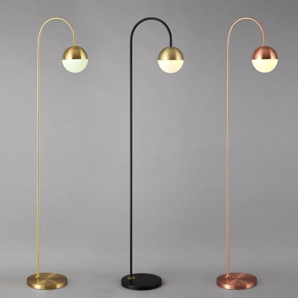 Торшер Cedar & Moss Floor Lamp Медь Латунь Черный в Брянске | Loft Concept 