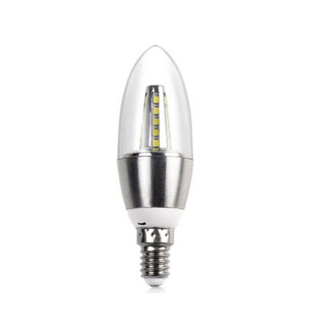 Прозрачная лампочка LED E14 серебряная Серебряный Прозрачная лампочка LED E14 серебряная Серебряный в Брянске | Loft Concept