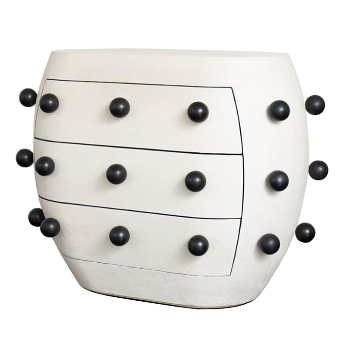 Комод Kelly Wearstler POD Commode Молочный Черный Комод Kelly Wearstler POD Commode Молочный Черный в Брянске | Loft Concept
