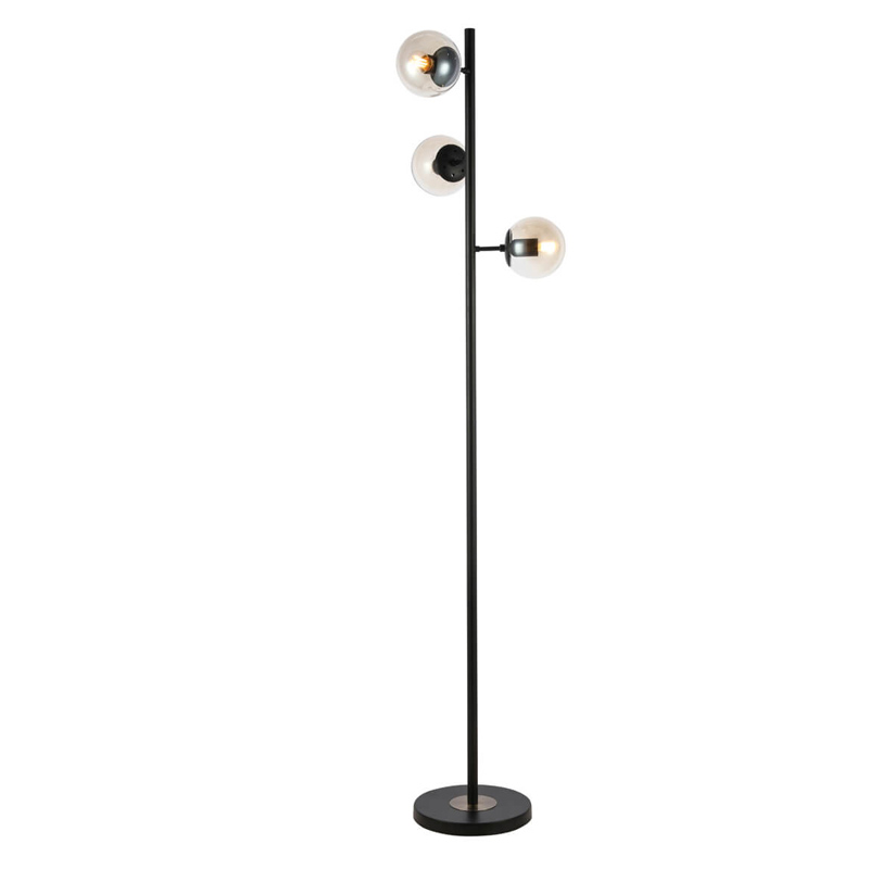 Торшер Modo Floor Lamp Ambre Black Черный Янтарный Торшер Modo Floor Lamp Ambre Black Черный Янтарный в Брянске | Loft Concept