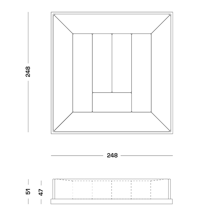 Модульный дизайнерский диван Rumble Modular Sofa в Брянске