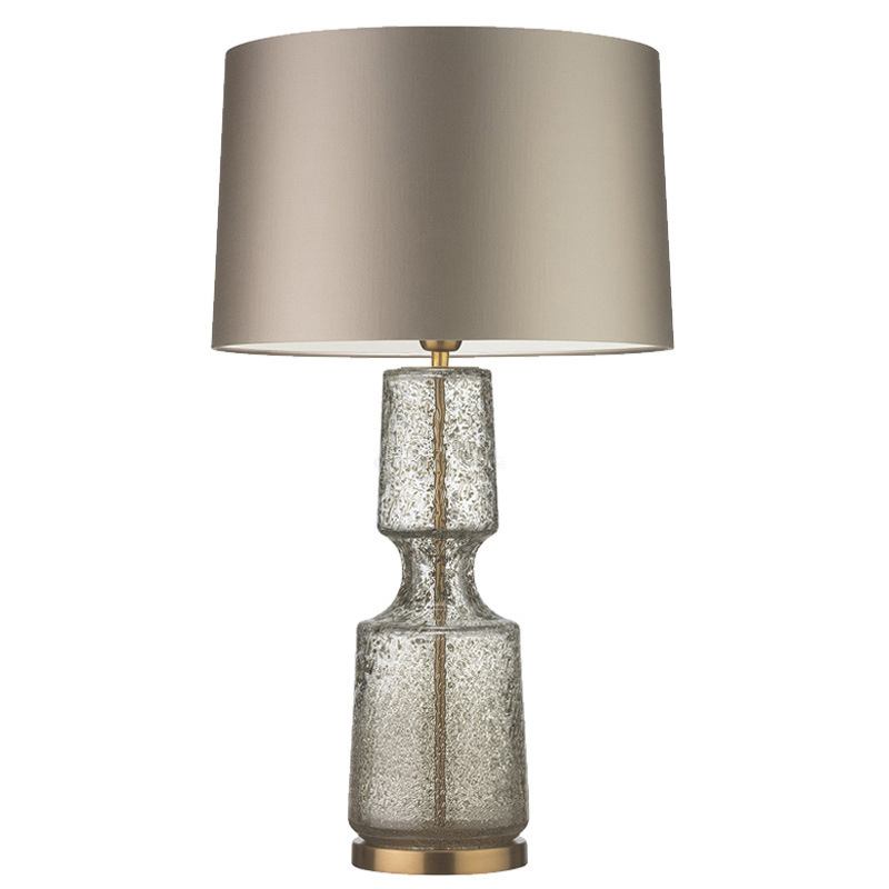 Настольная лампа Antero Antique Table Lamp Бежево-серый Стекло Смок Латунь Настольная лампа Antero Antique Table Lamp Бежево-серый Стекло Смок Латунь в Брянске | Loft Concept