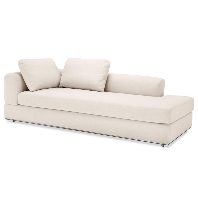 Кушетка Eichholtz Sofa Canyon Left Молочный Нержавеющая сталь Кушетка Eichholtz Sofa Canyon Left Молочный Нержавеющая сталь в Брянске | Loft Concept