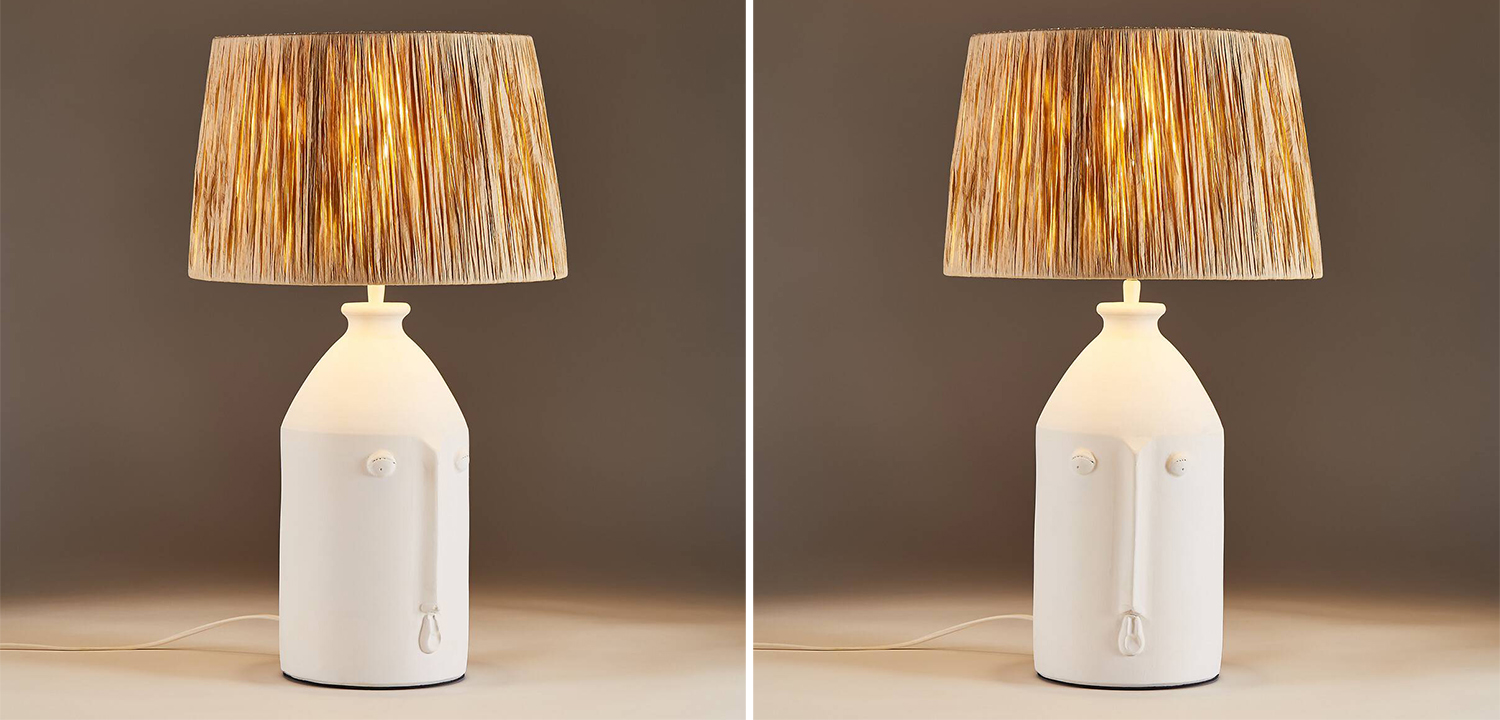 Настольная лампа Petrine beige - фото